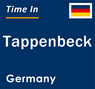 Current local time in Tappenbeck, Germany