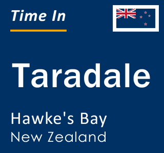 Current time in Taradale, Hawke's Bay, New Zealand