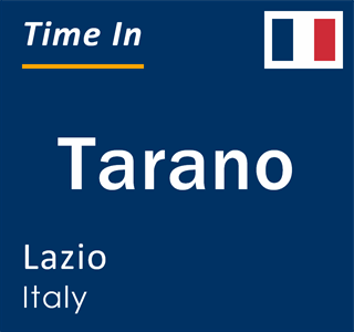 Current local time in Tarano, Lazio, Italy