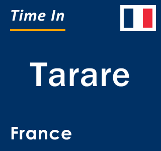 Current local time in Tarare, France