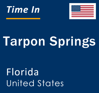 Current local time in Tarpon Springs, Florida, United States