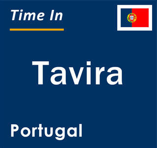 Current local time in Tavira, Portugal