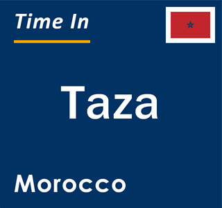 Current local time in Taza, Morocco