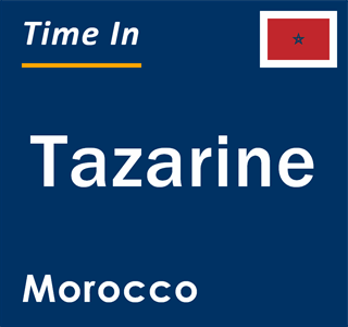 Current local time in Tazarine, Morocco