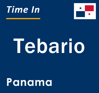 Current local time in Tebario, Panama