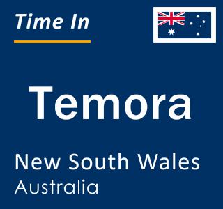 Current local time in Temora, New South Wales, Australia