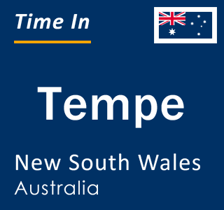 Current local time in Tempe, New South Wales, Australia