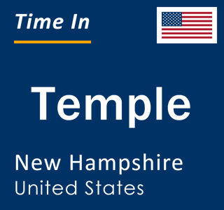 Current local time in Temple, New Hampshire, United States