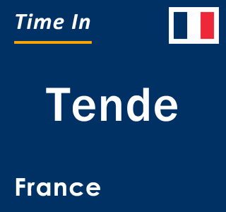 Current local time in Tende, France