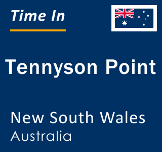 Current local time in Tennyson Point, New South Wales, Australia