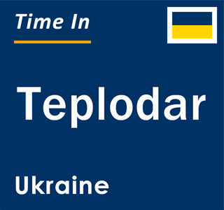 Current local time in Teplodar, Ukraine