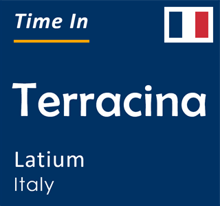 Current time in Terracina, Latium, Italy