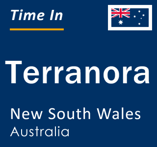 Current local time in Terranora, New South Wales, Australia