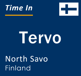 Current local time in Tervo, North Savo, Finland