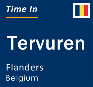 Current local time in Tervuren, Flanders, Belgium