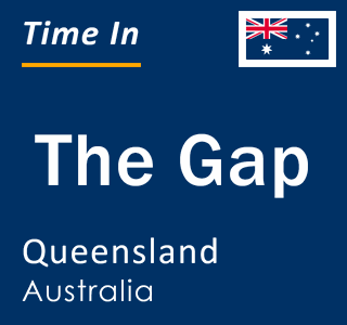 Current local time in The Gap, Queensland, Australia