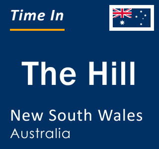 Current local time in The Hill, New South Wales, Australia