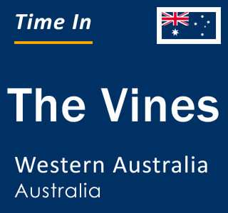Current local time in The Vines, Western Australia, Australia