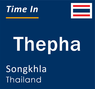 Current time in Thepha, Songkhla, Thailand