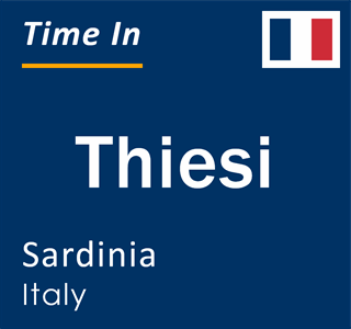 Current local time in Thiesi, Sardinia, Italy