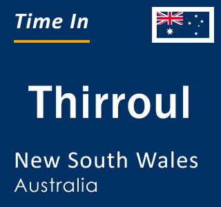 Current local time in Thirroul, New South Wales, Australia