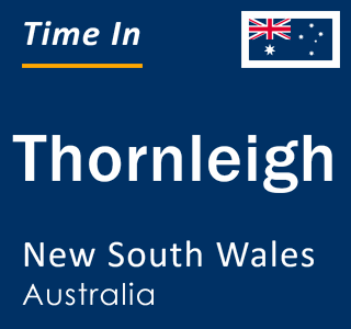 Current local time in Thornleigh, New South Wales, Australia