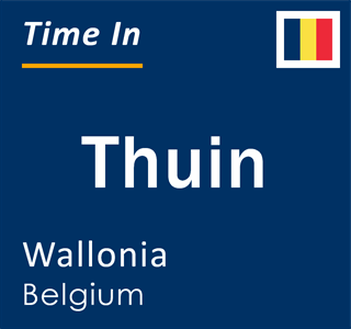 Current time in Thuin, Wallonia, Belgium