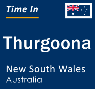 Current local time in Thurgoona, New South Wales, Australia