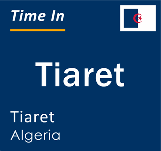 Current time in Tiaret, Tiaret, Algeria
