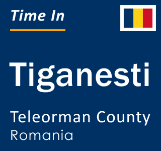 Current local time in Tiganesti, Teleorman County, Romania