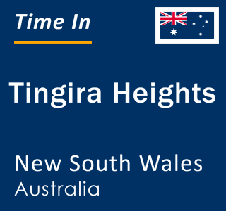 Current local time in Tingira Heights, New South Wales, Australia