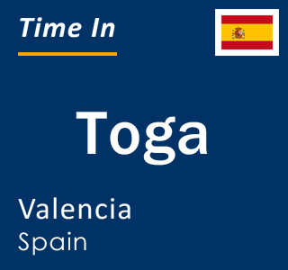 Current local time in Toga, Valencia, Spain