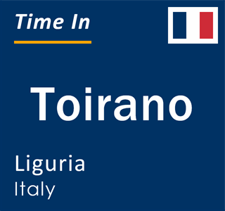 Current local time in Toirano, Liguria, Italy