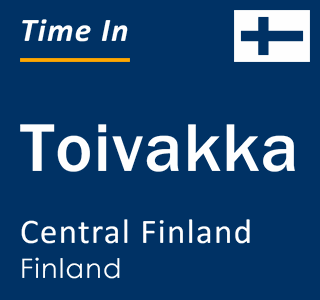 Current local time in Toivakka, Central Finland, Finland