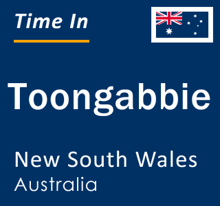 Current local time in Toongabbie, New South Wales, Australia