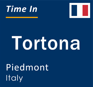 Current local time in Tortona, Piedmont, Italy