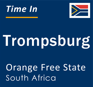 Current local time in Trompsburg, Orange Free State, South Africa