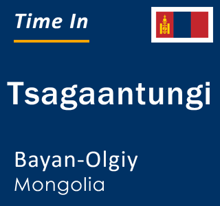 Current time in Tsagaantungi, Bayan-Olgiy, Mongolia