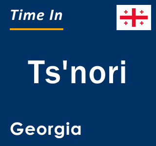 Current local time in Ts'nori, Georgia