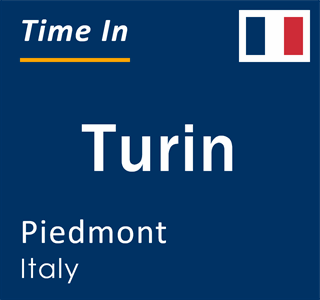 Current local time in Turin, Piedmont, Italy