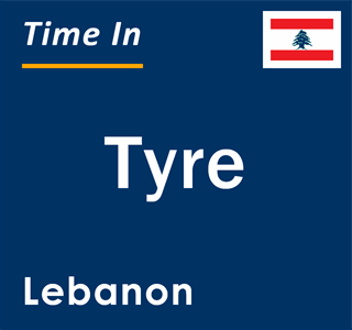 Current local time in Tyre, Lebanon