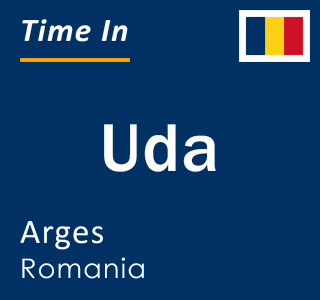 Current local time in Uda, Arges, Romania