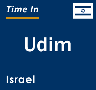 Current local time in Udim, Israel