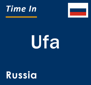 Current time in Ufa, Russia