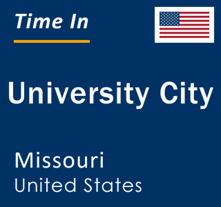Current local time in University City, Missouri, United States