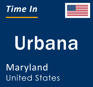 Current local time in Urbana, Maryland, United States