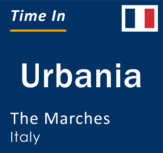 Current local time in Urbania, The Marches, Italy