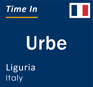 Current local time in Urbe, Liguria, Italy