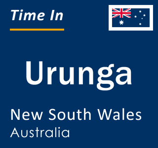 Current local time in Urunga, New South Wales, Australia