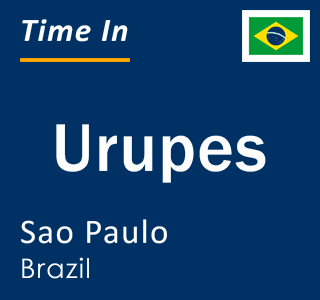 Current local time in Urupes, Sao Paulo, Brazil